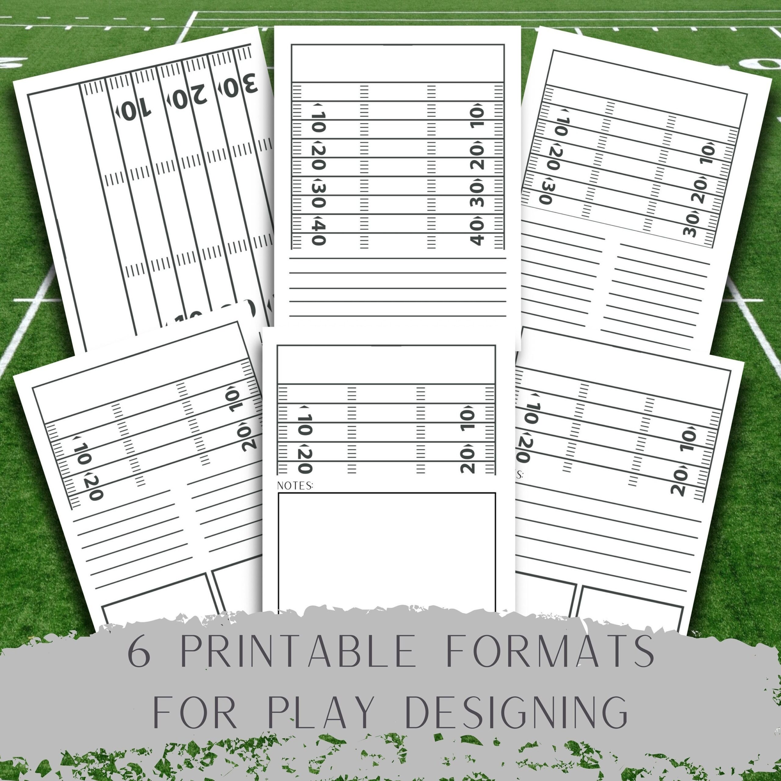 Charting Football Plays Templates