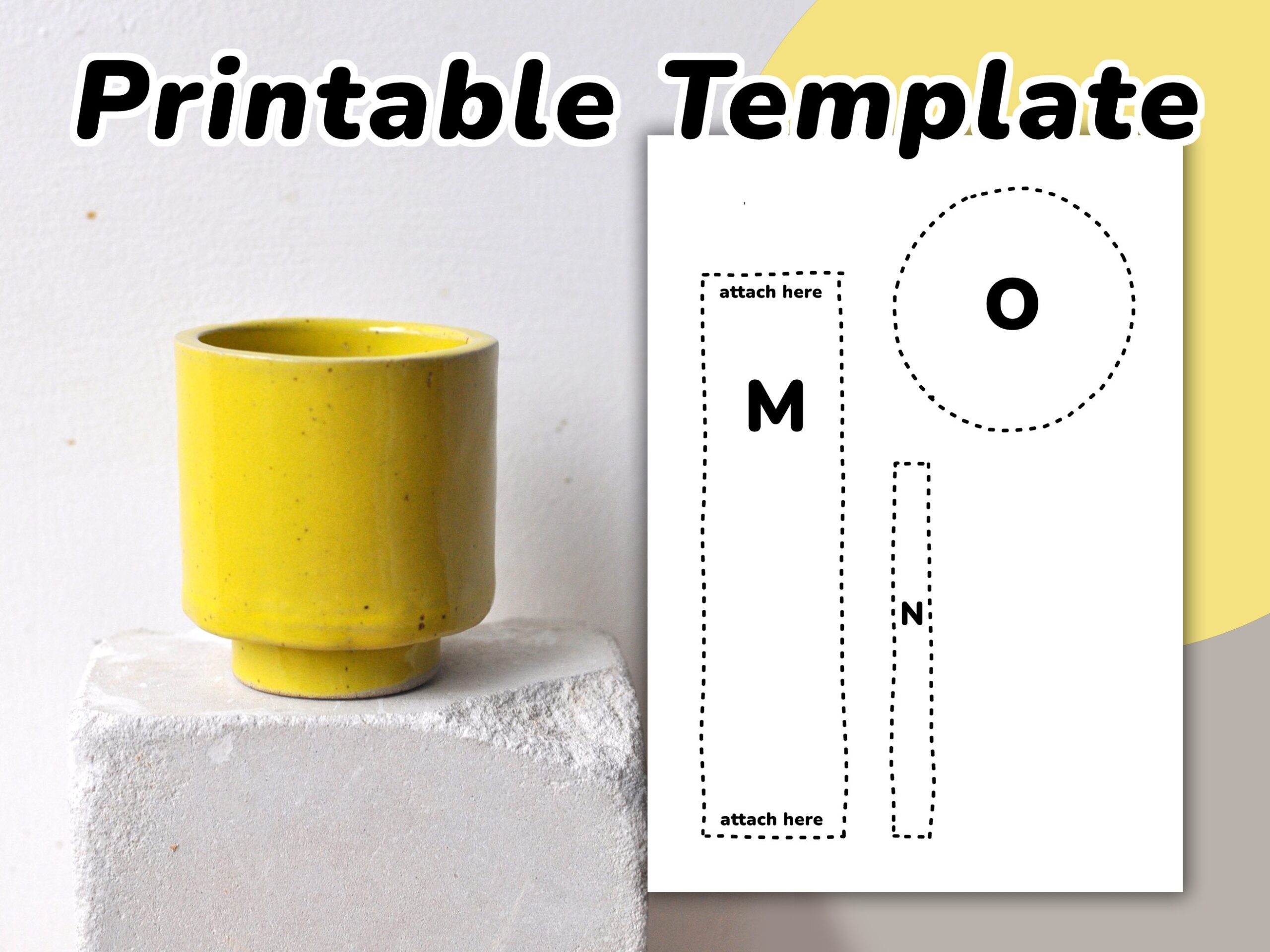 Footed Cup Template Slab Pottery Template Pottery Tools Etsy