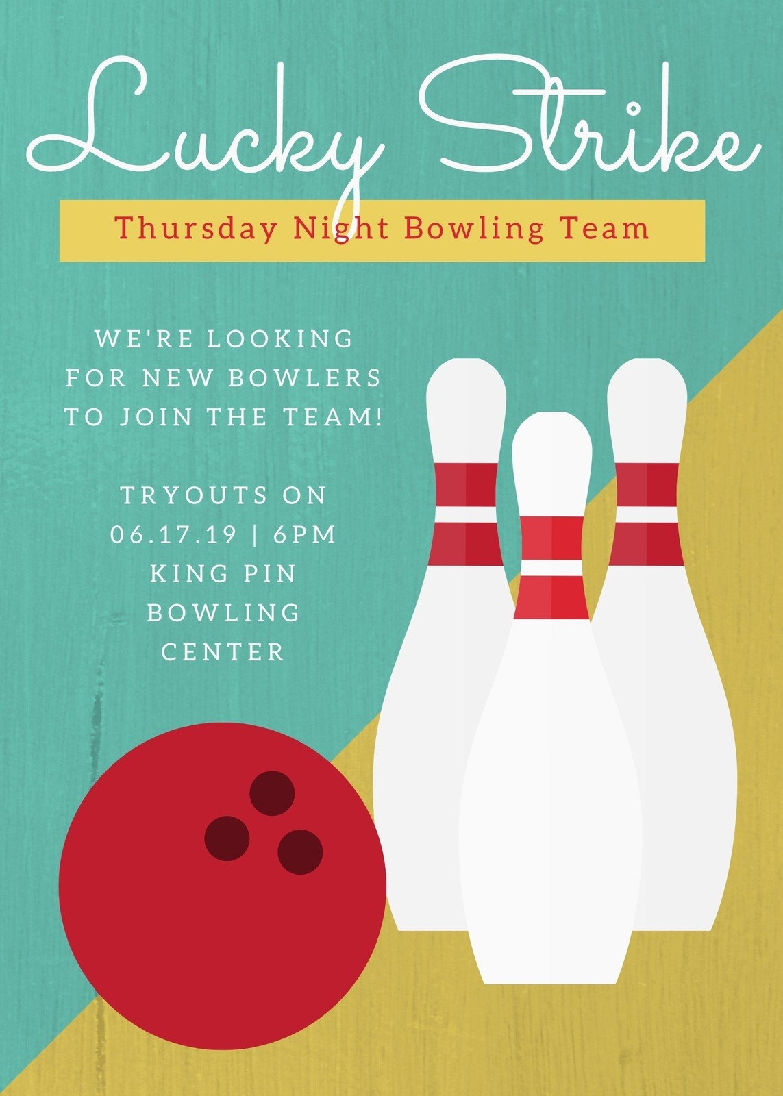 Free Printable Bowling Champsion Templates