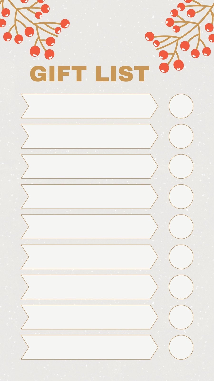 Free And Customizable Holiday Wishlist Templates