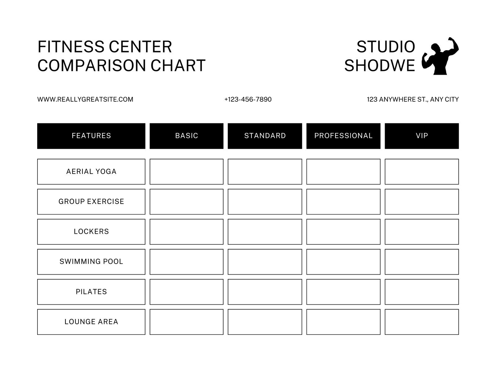 Table Charts Template