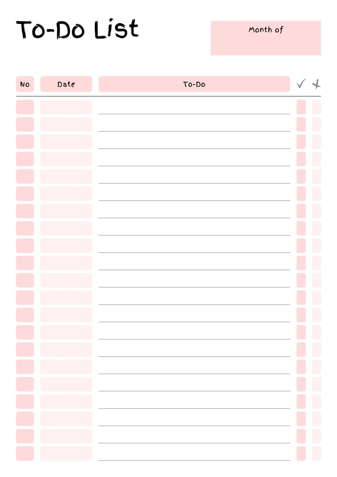 Cute To Do List Templates