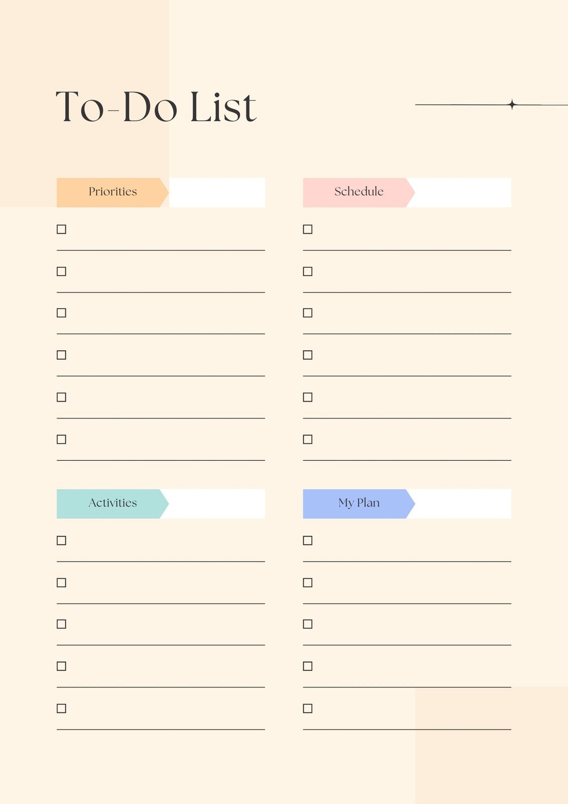 Free And Customizable To Do List Templates