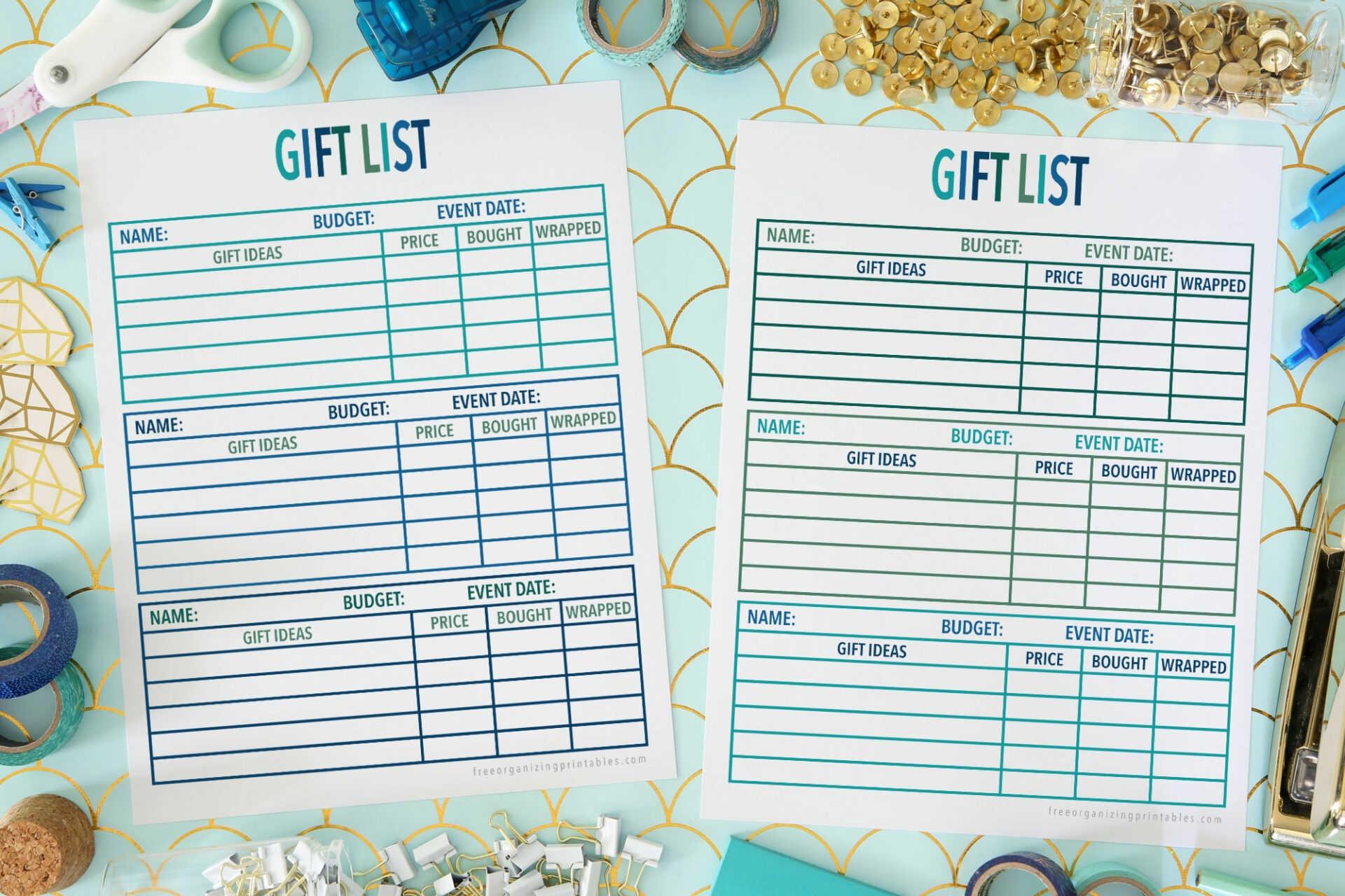Christmas List Printable Template