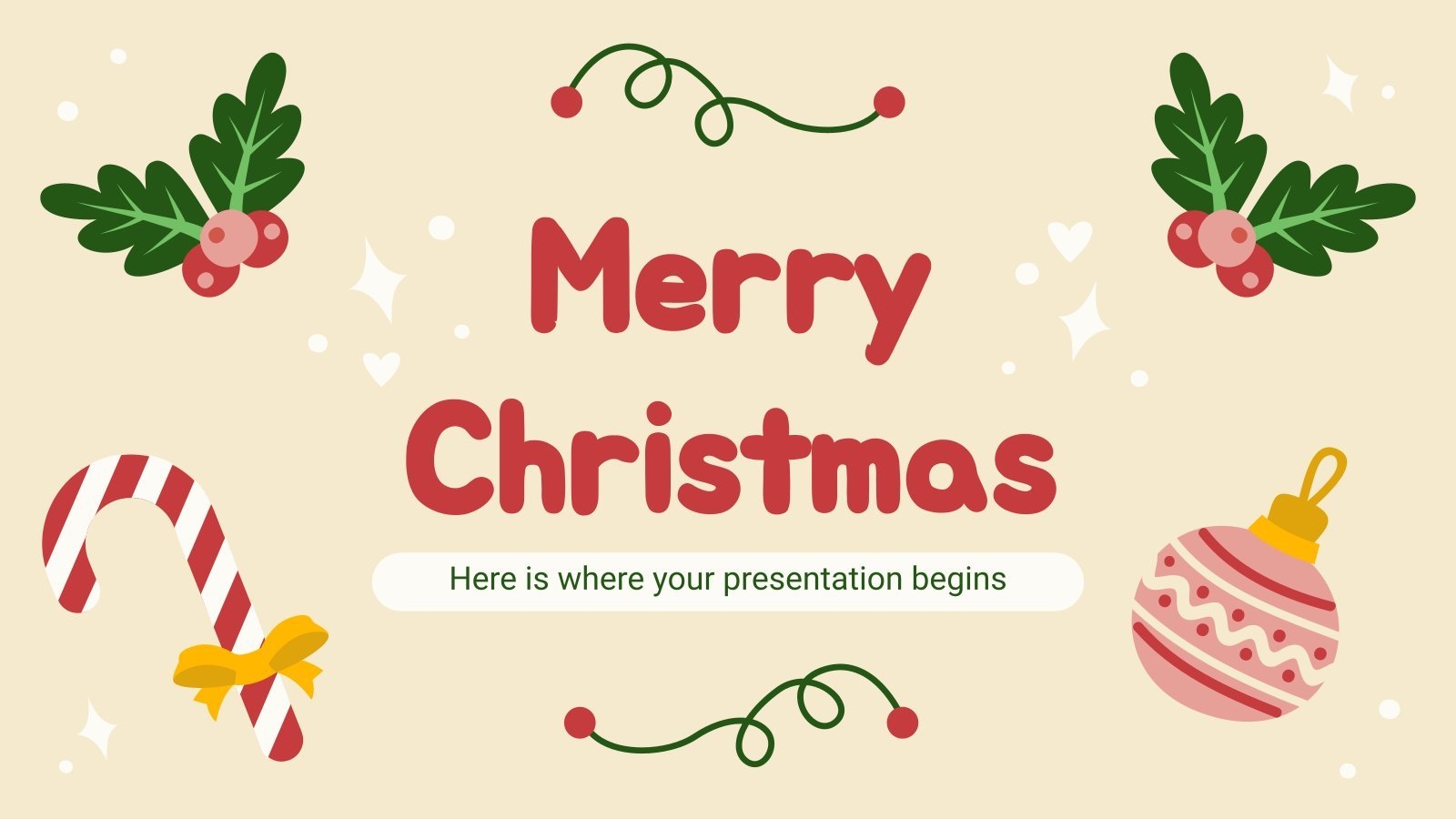 Christmas Wish List Slide Template