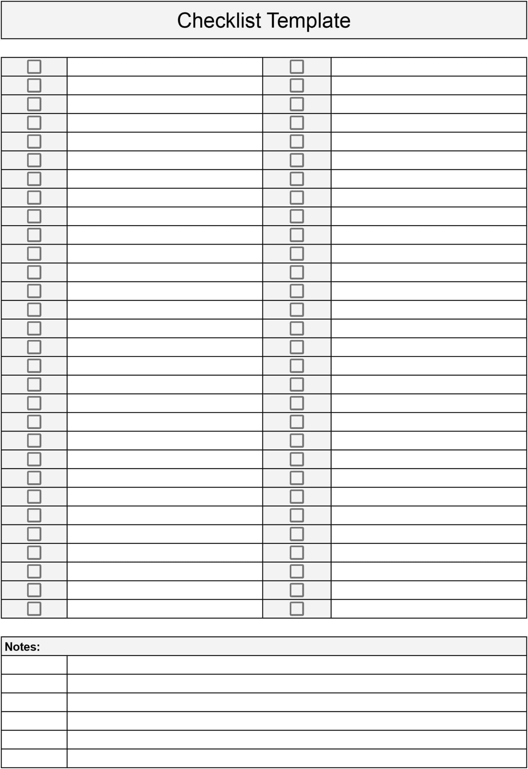 Free Cleaning Checklist Templates Download Print In PDF 
