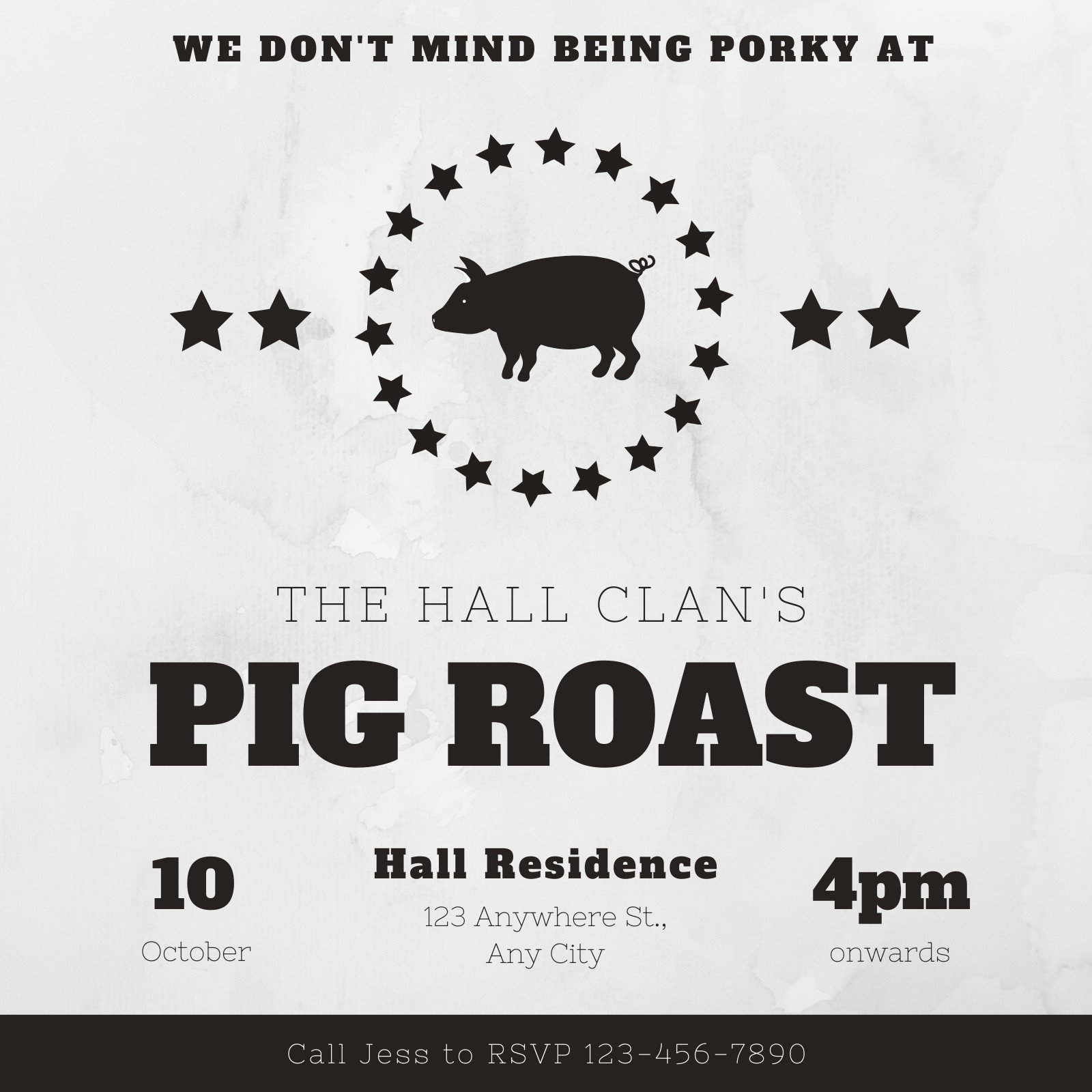 Free Custom Printable Pig Roast Invitation Templates Canva