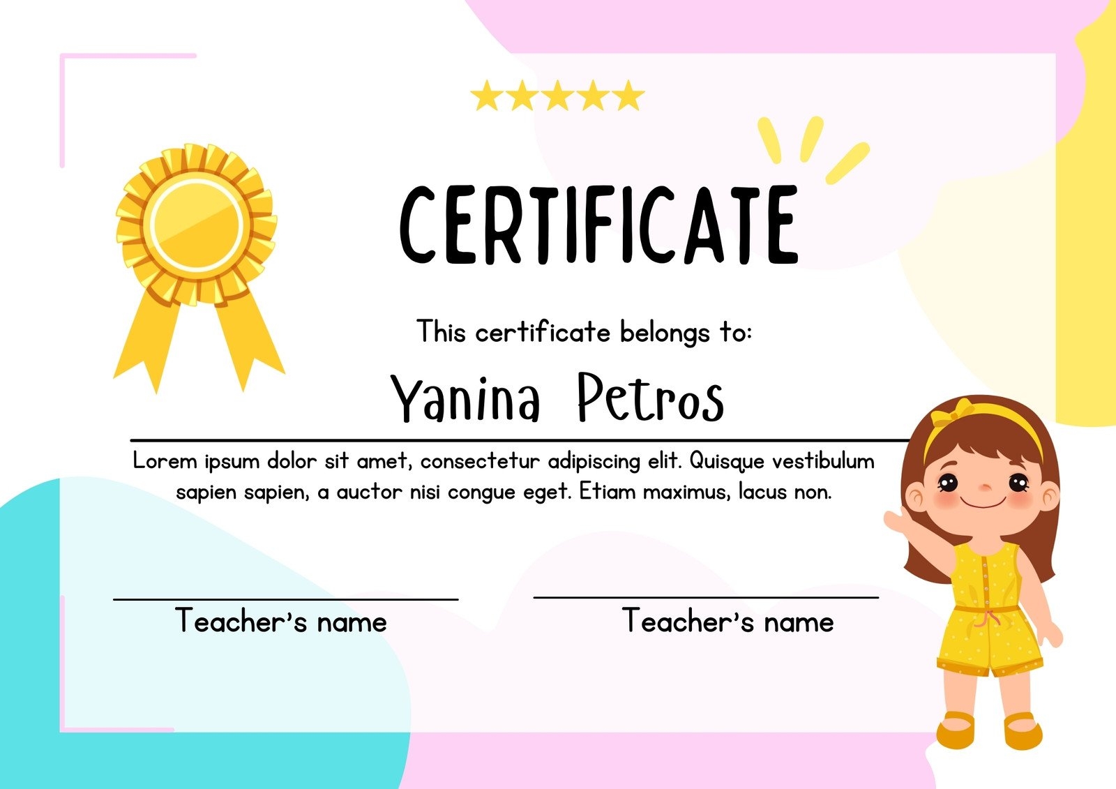 Free Custom Printable School Certificate Templates Canva