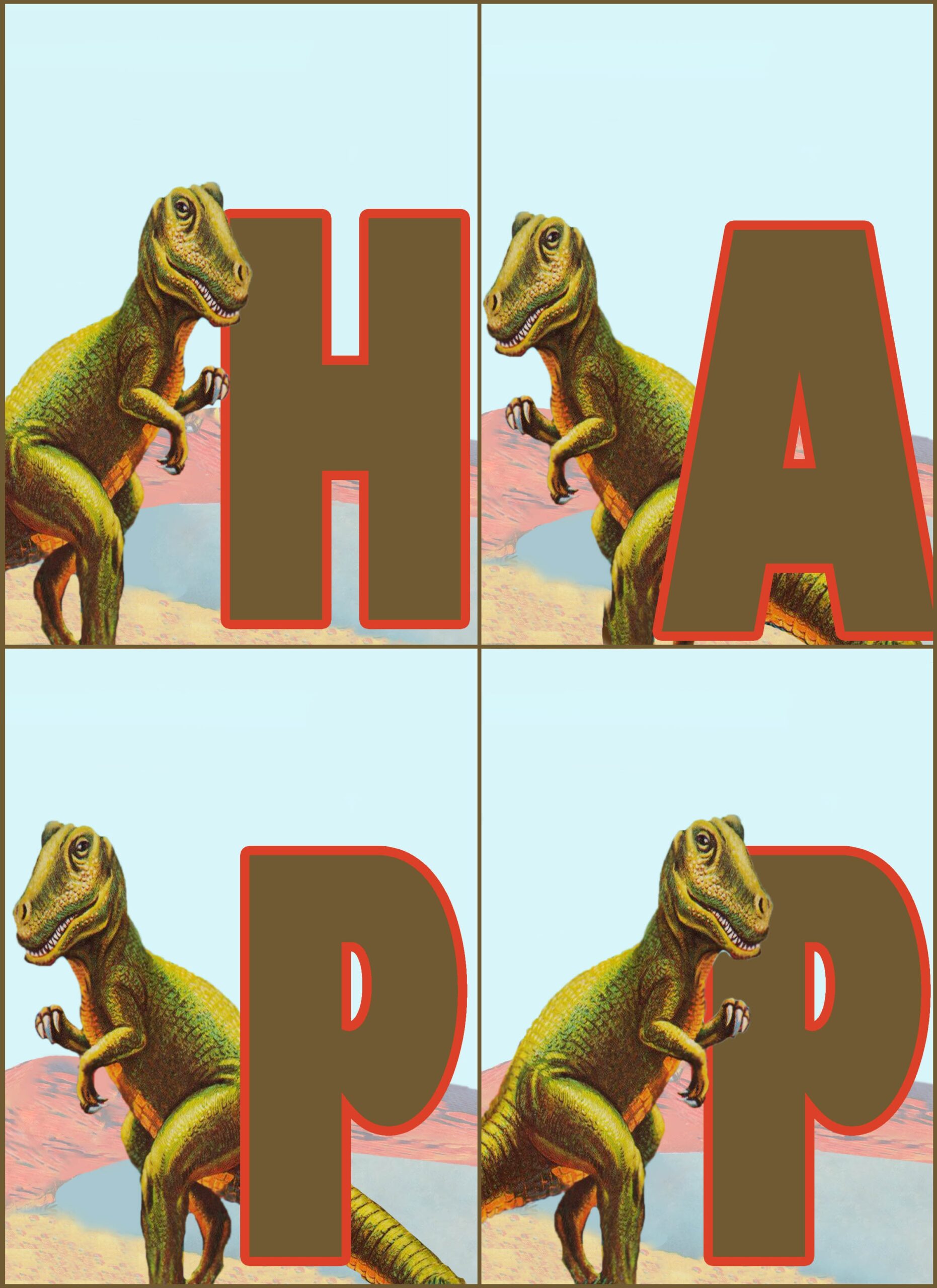 Free Printable Template Dinosaur Birthday Banner