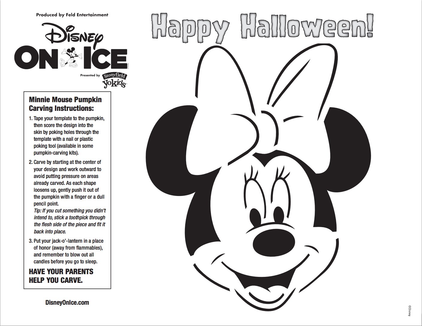 Pumpkin Carving Templates Free Printable Disney