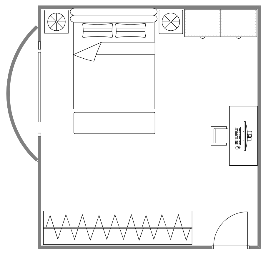 Free Printable Bedroom Floor Plan Templates