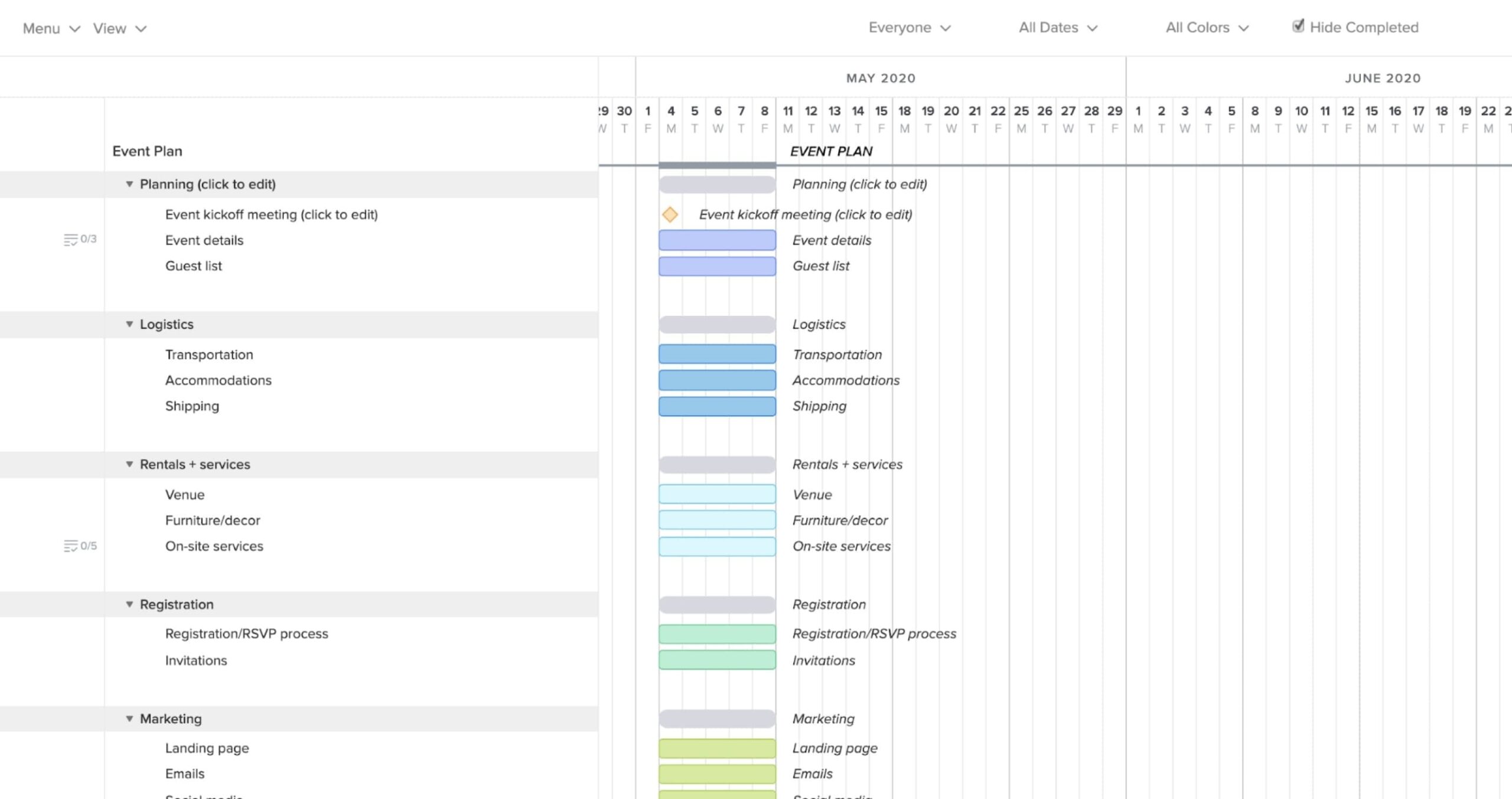 Event To Do List Template