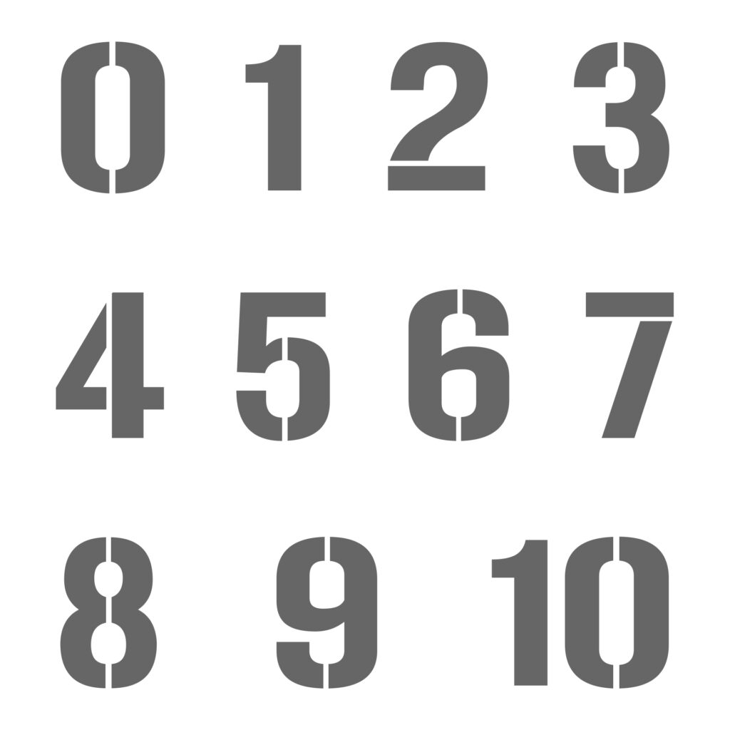 Number Stencils Printable Free