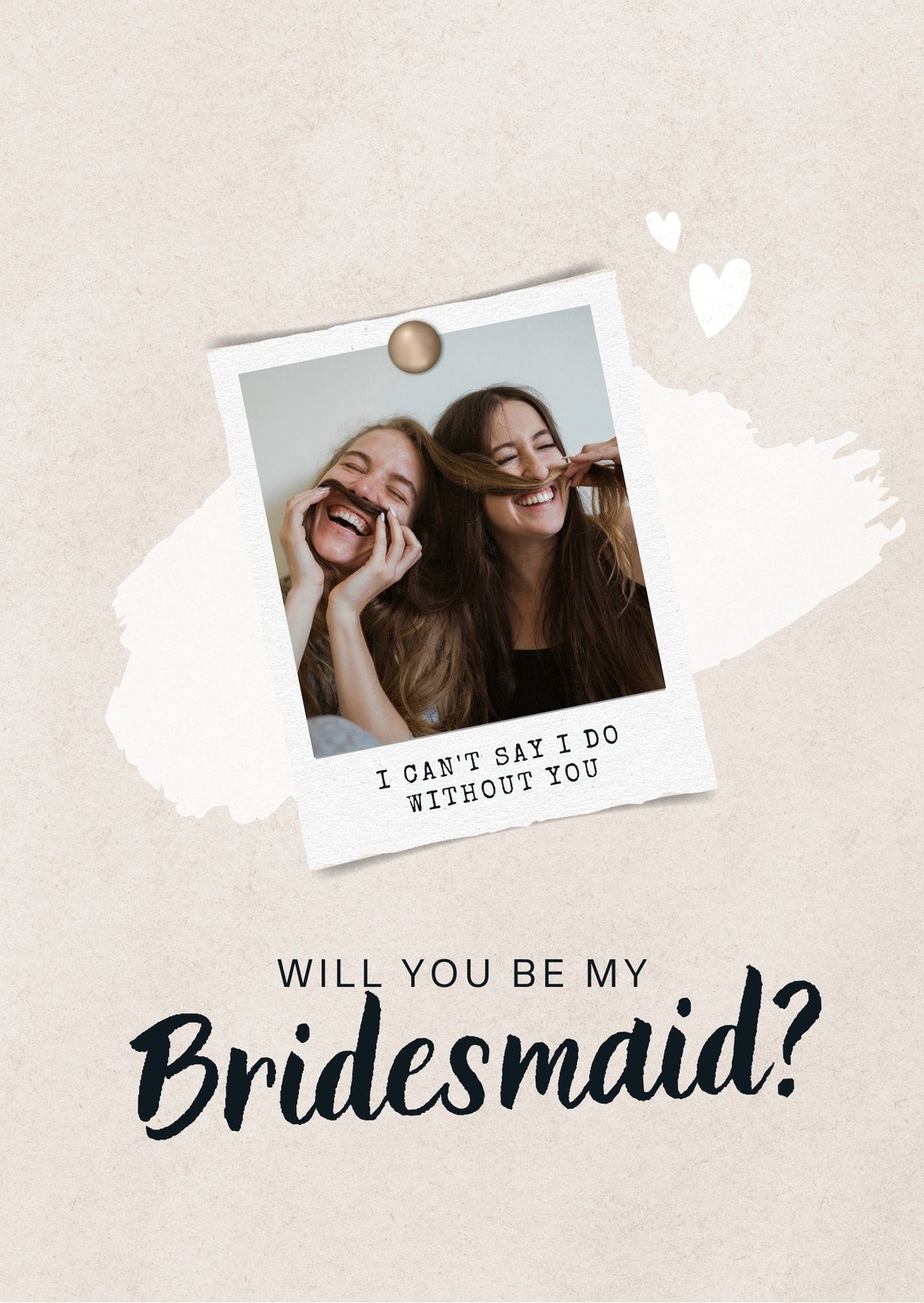 Free Printable Be My Bridesmaid Invitation Templates Canva