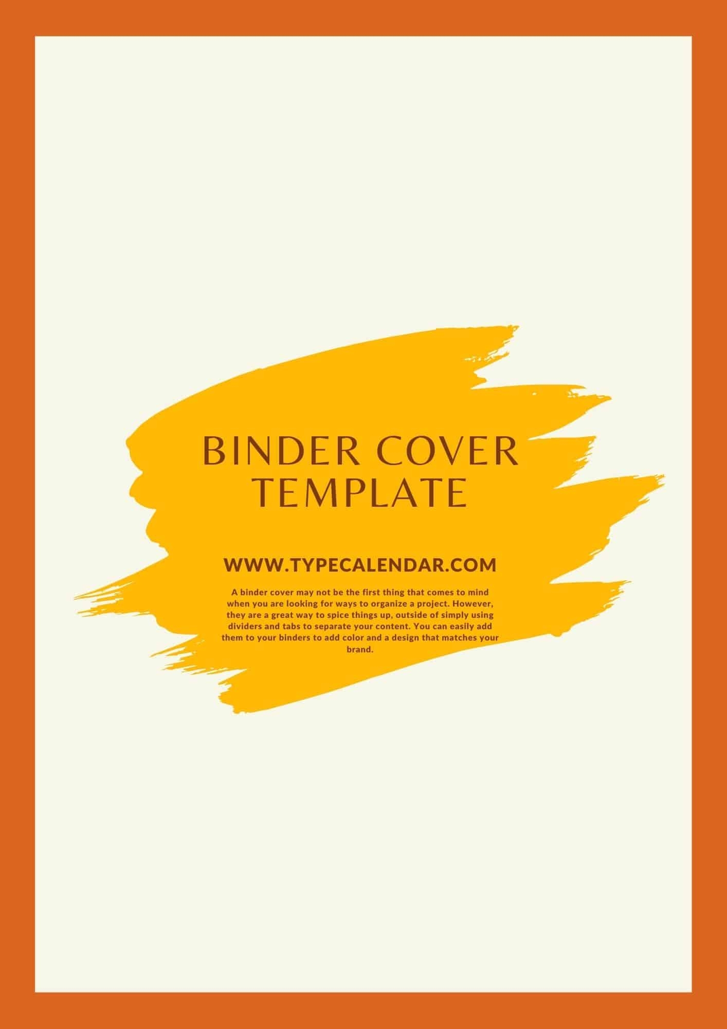 Binder Templates Free Printable