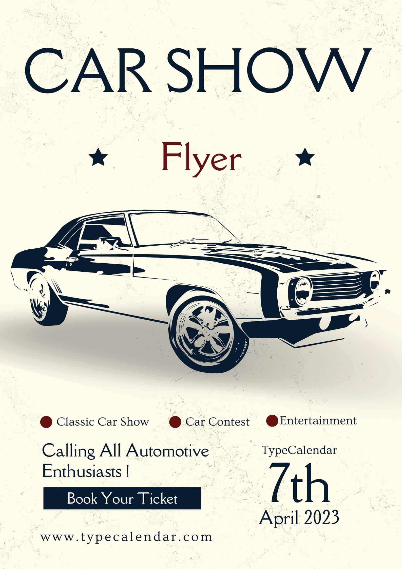 Printable Car Flyer Template Free