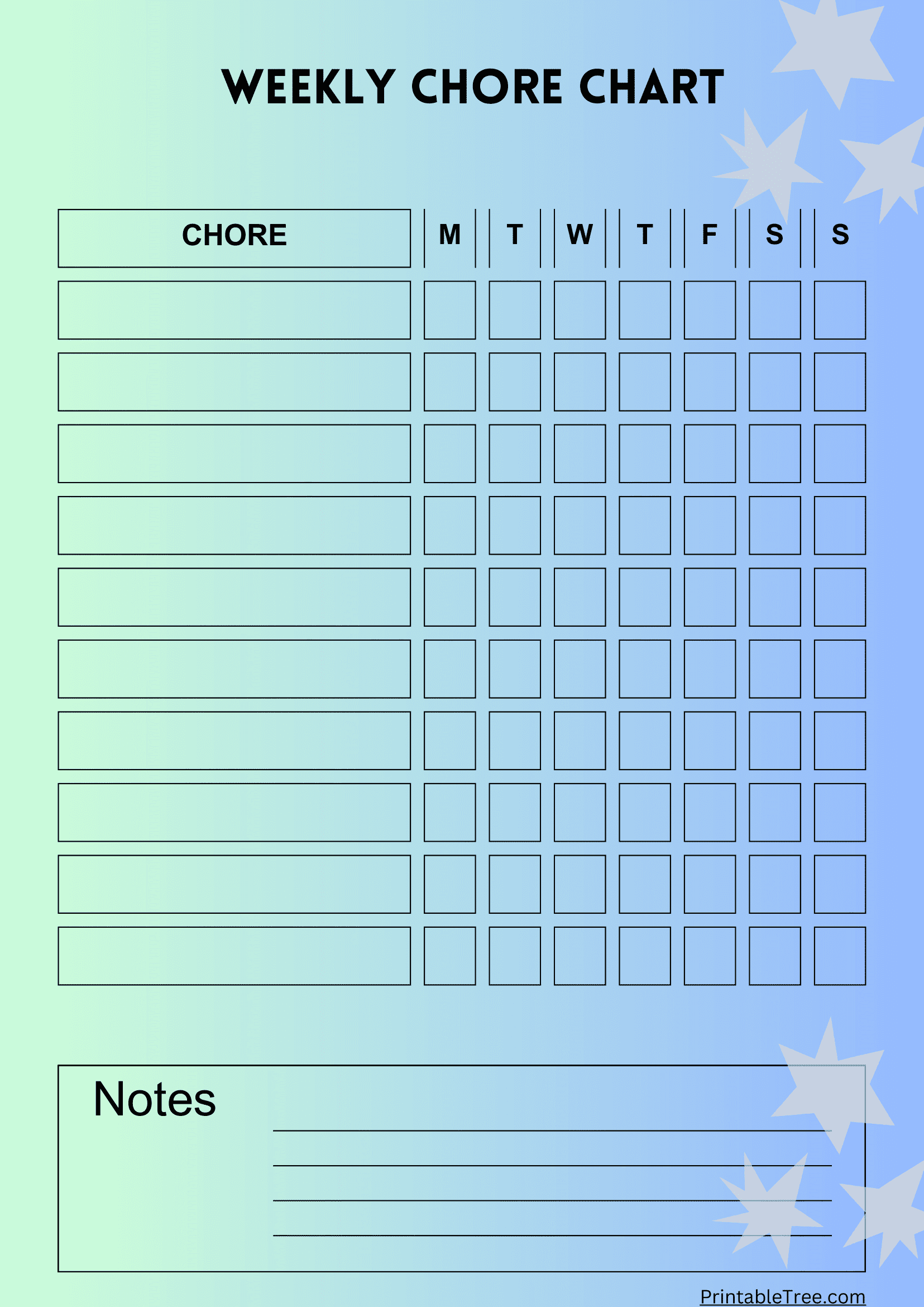 Chore List Templates