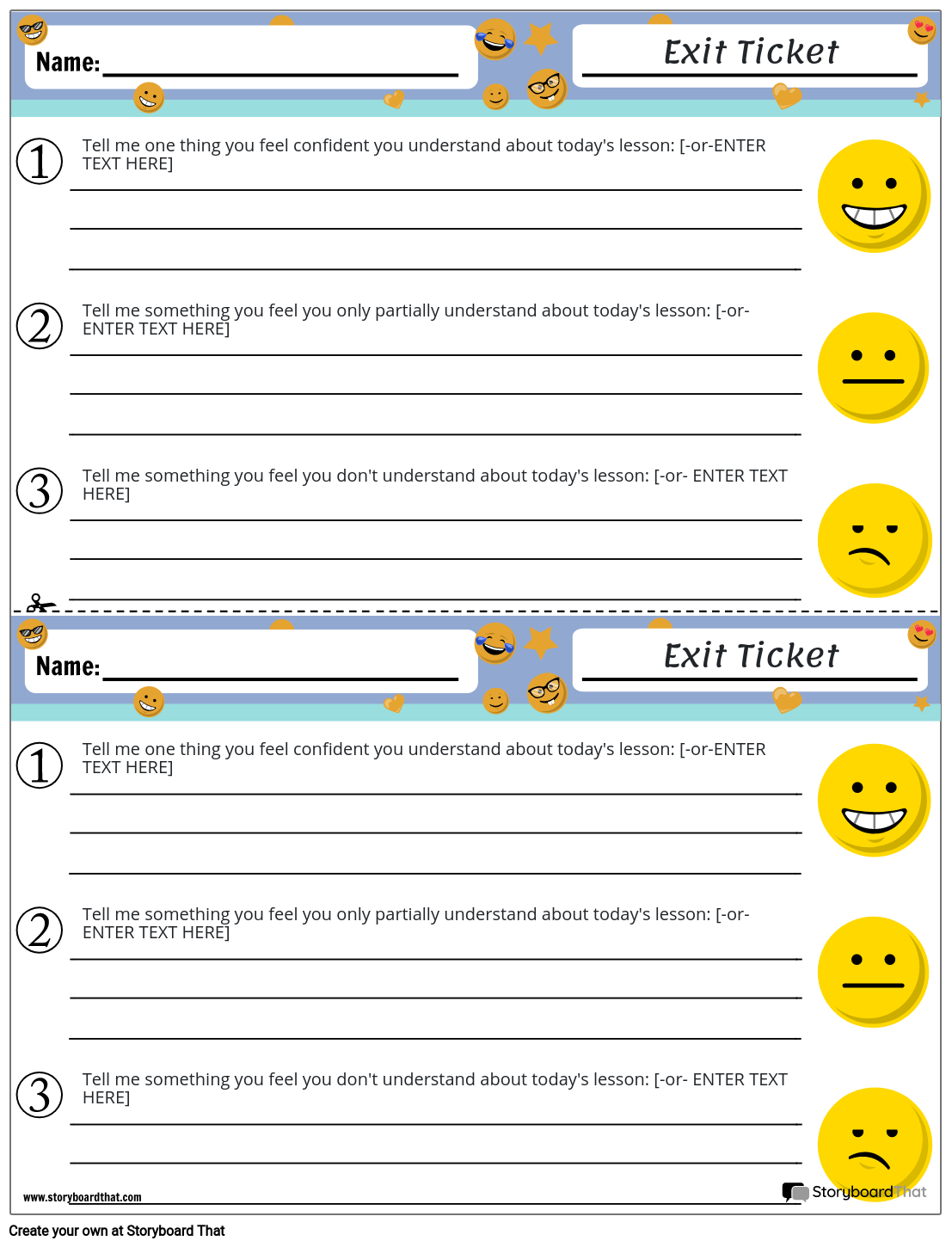 Free Printable Exit Tickets Customize Easily In 2025