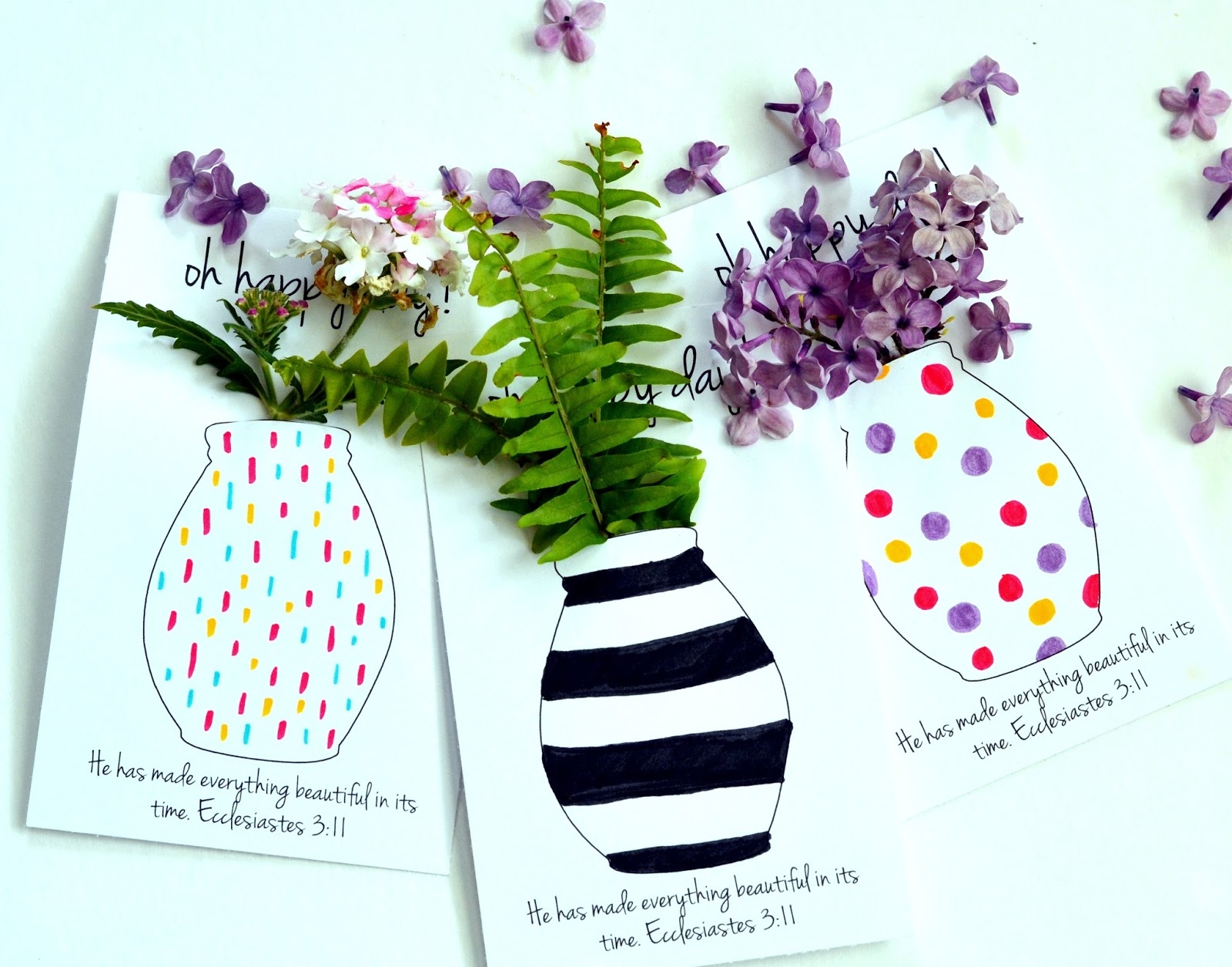 Free Printable Flower Vases That You Can Color For May Day Or 