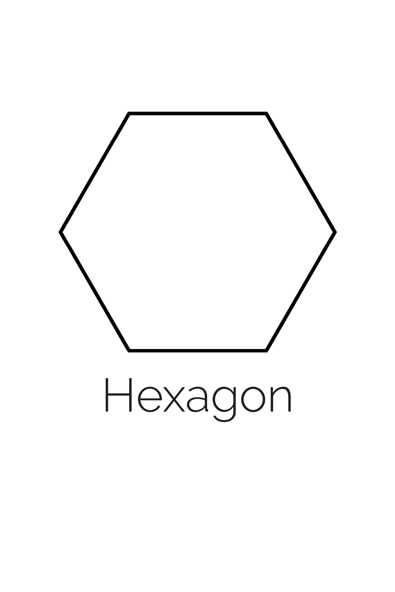 Free Printable 2 Hexagon Templates