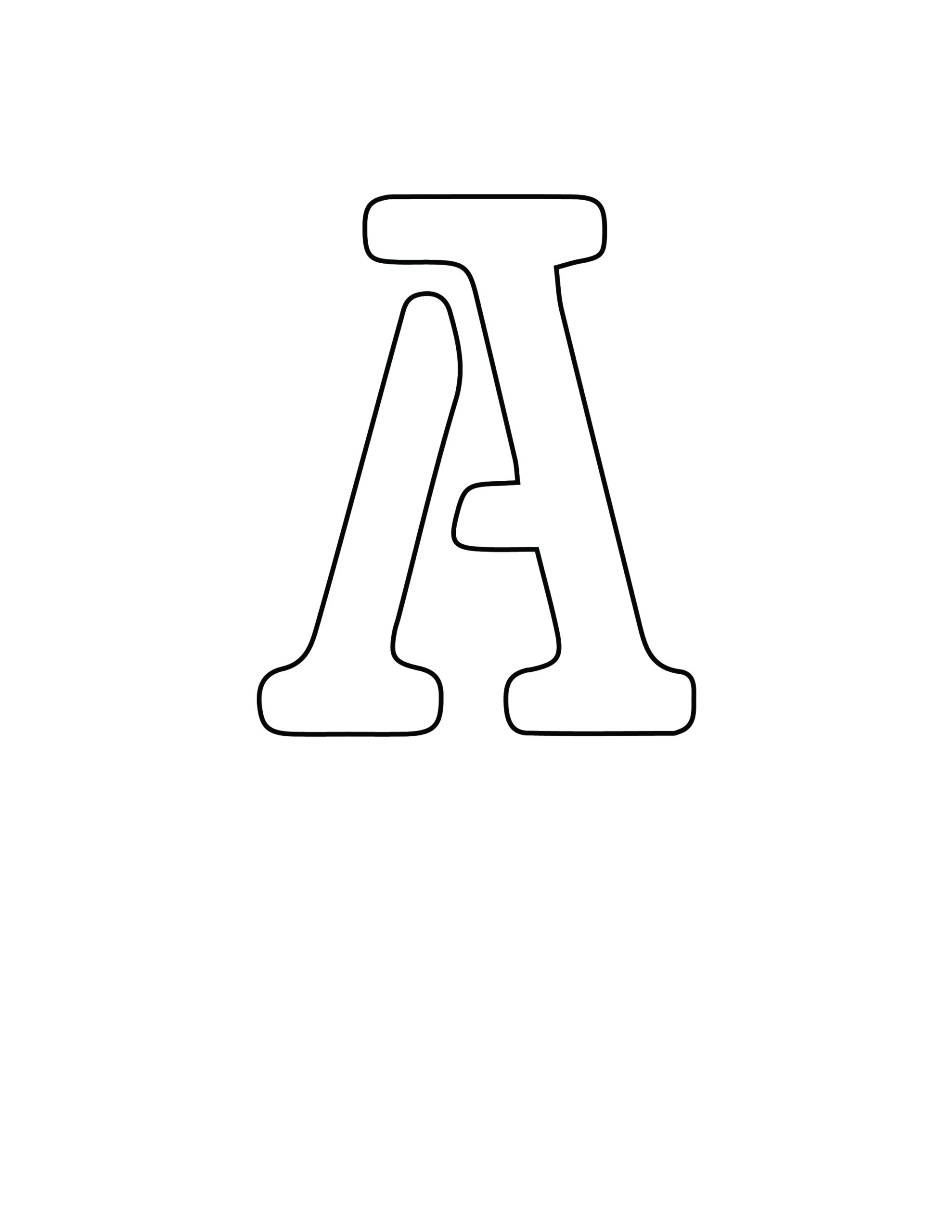 Letter A Template Free Printable