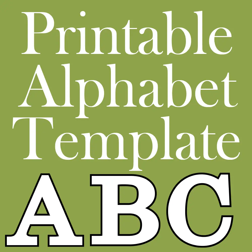 Alphabet Letter Template Free Printable