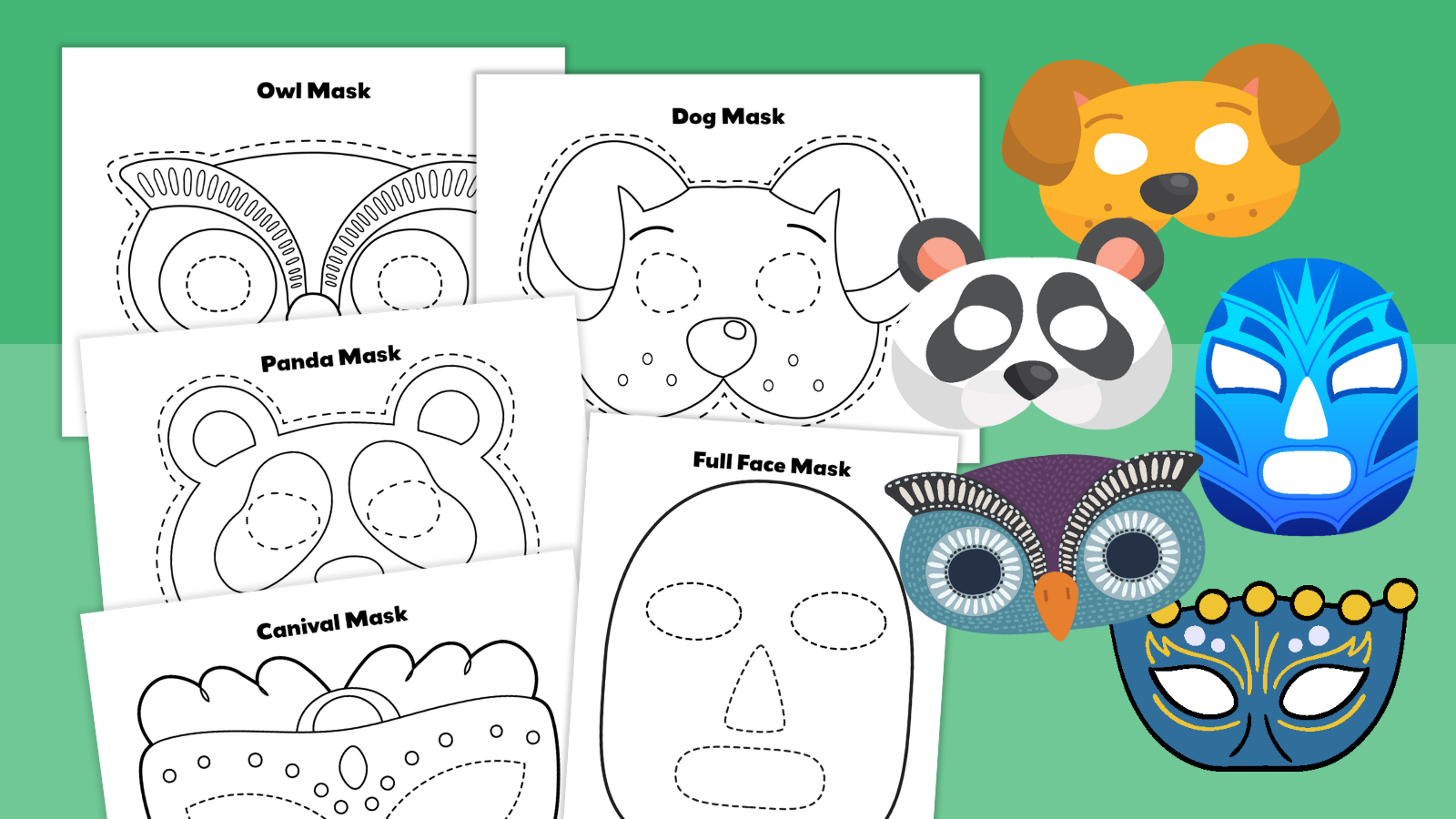 Free Printable Blank Full Mask