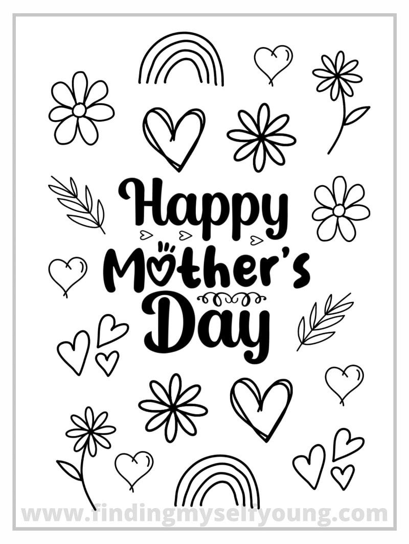 Printable Mothers Day Card Template Free