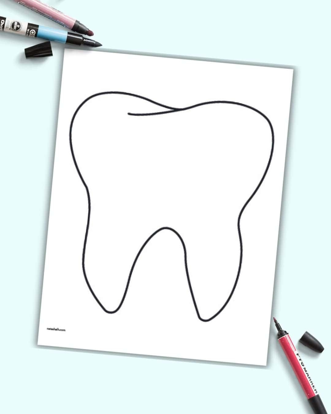 Tooth Template Printable Free