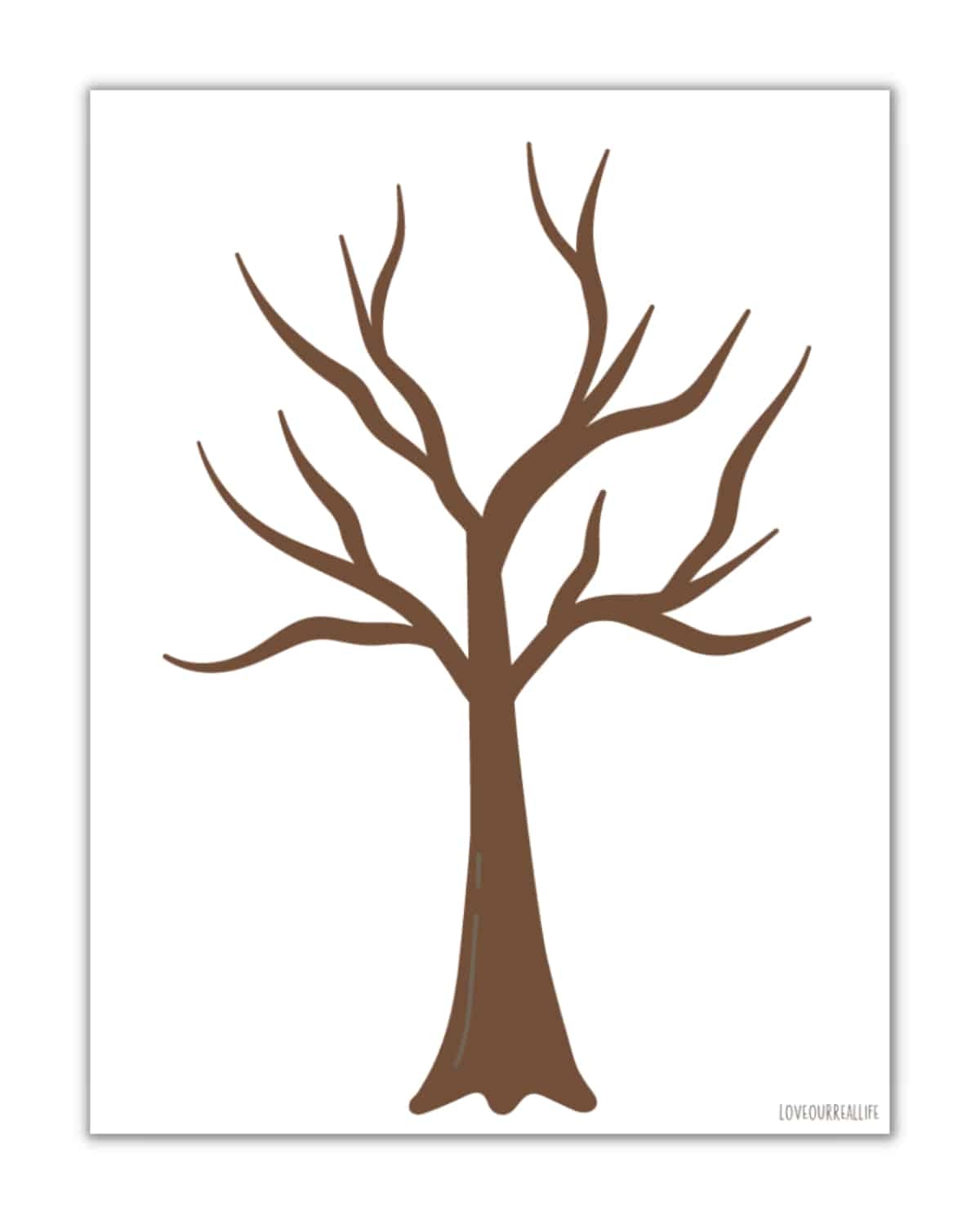Tree Template Printable Free