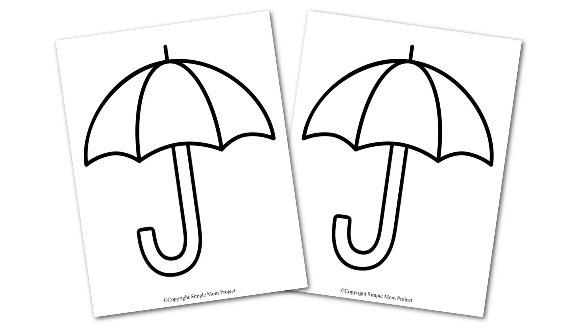 Umbrella Template Printable Free