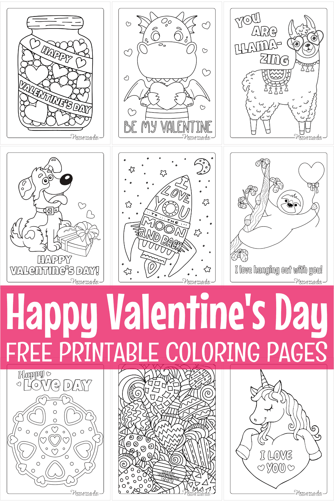 Free Printable Valentines Day Coloring Pages Worksheets Library