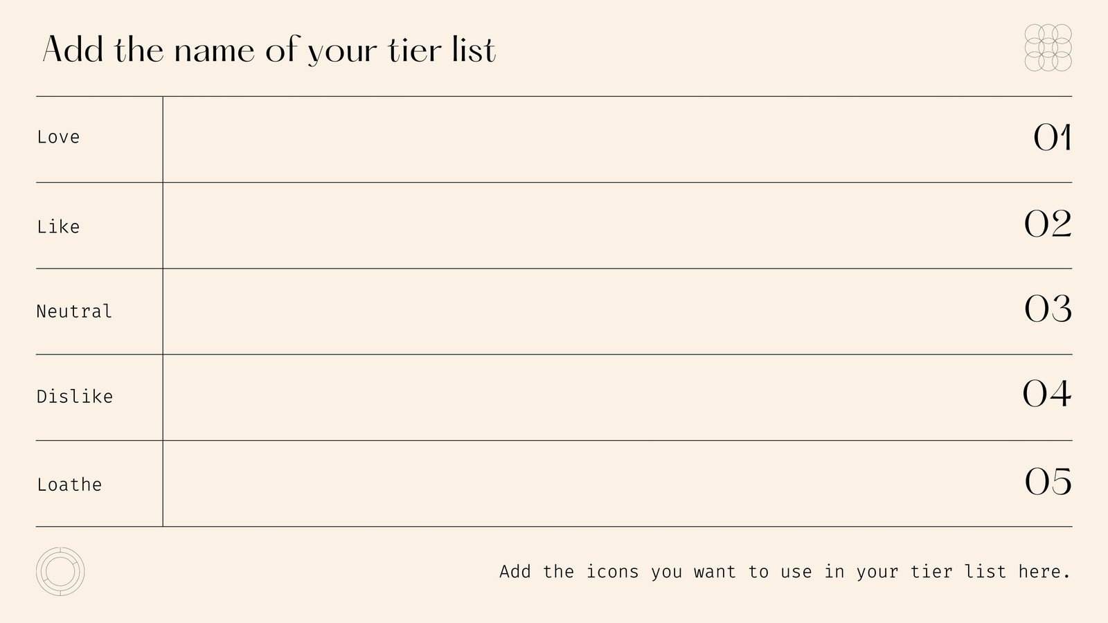 Top 10 List Template