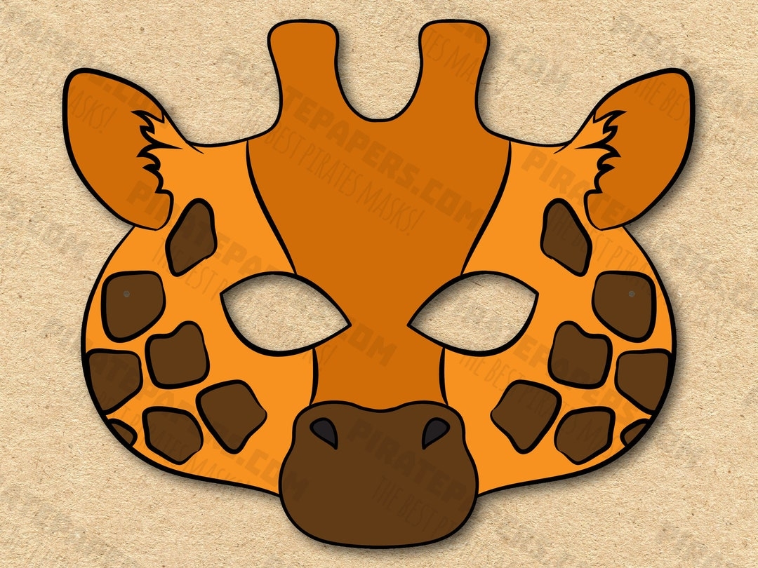 Giraffe Mask Template Printable Free