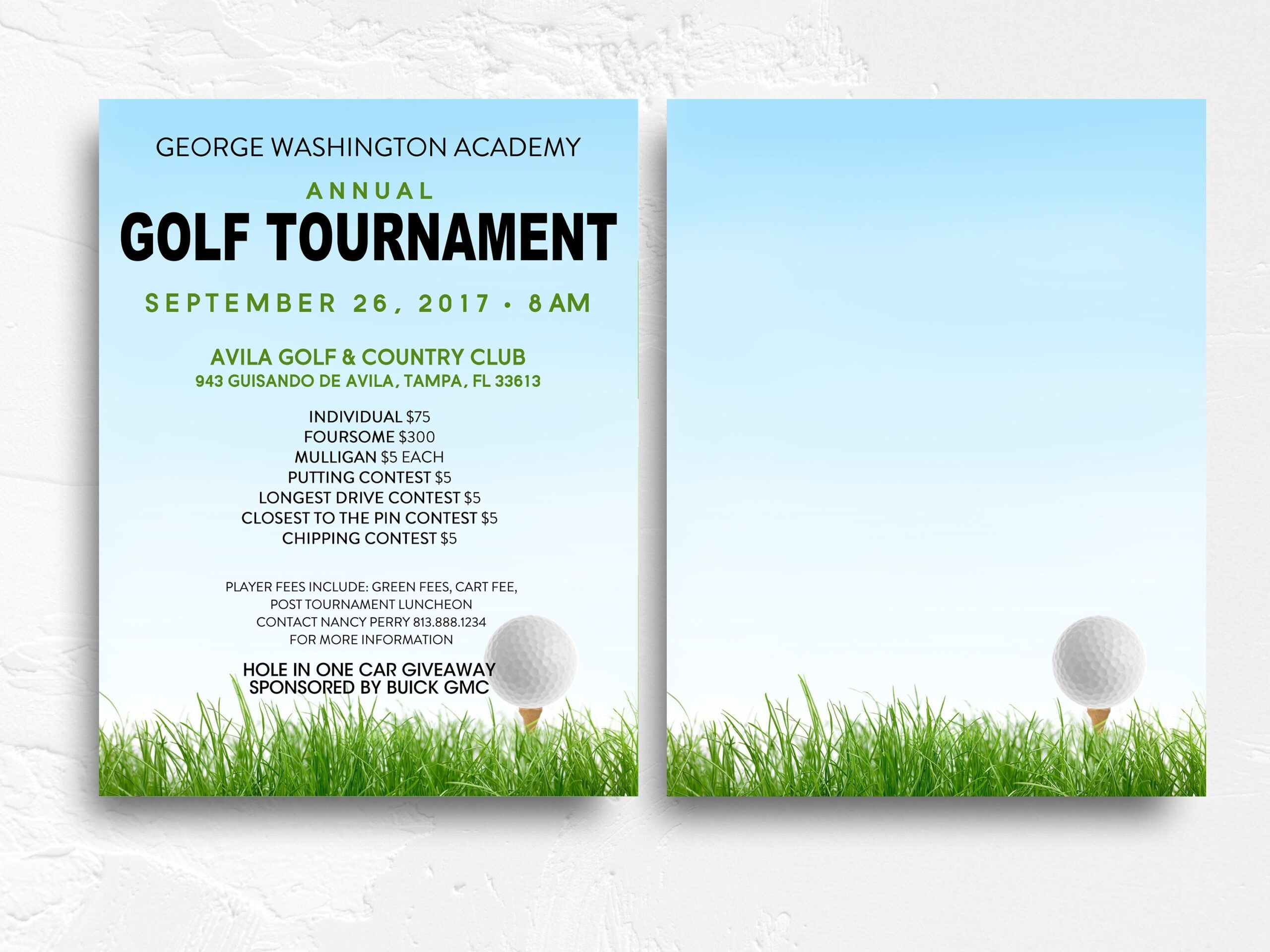 Golf Tournament Flyer Template School Golf Tournament Poster Golf Fundraiser Poster PRINTABLE FLYER 8 5x11 Etsy Canada