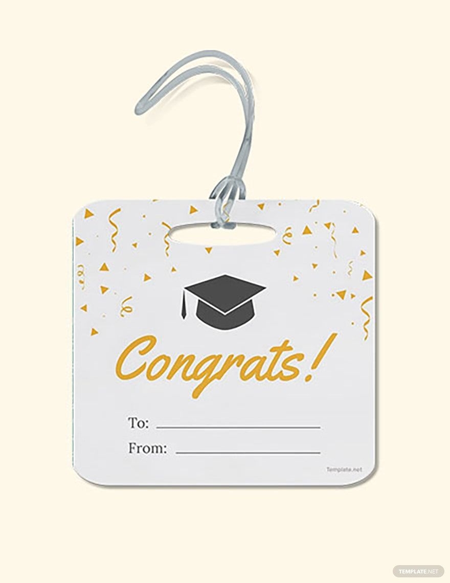 Graduation Gift Label Template In Publisher Word Illustrator 