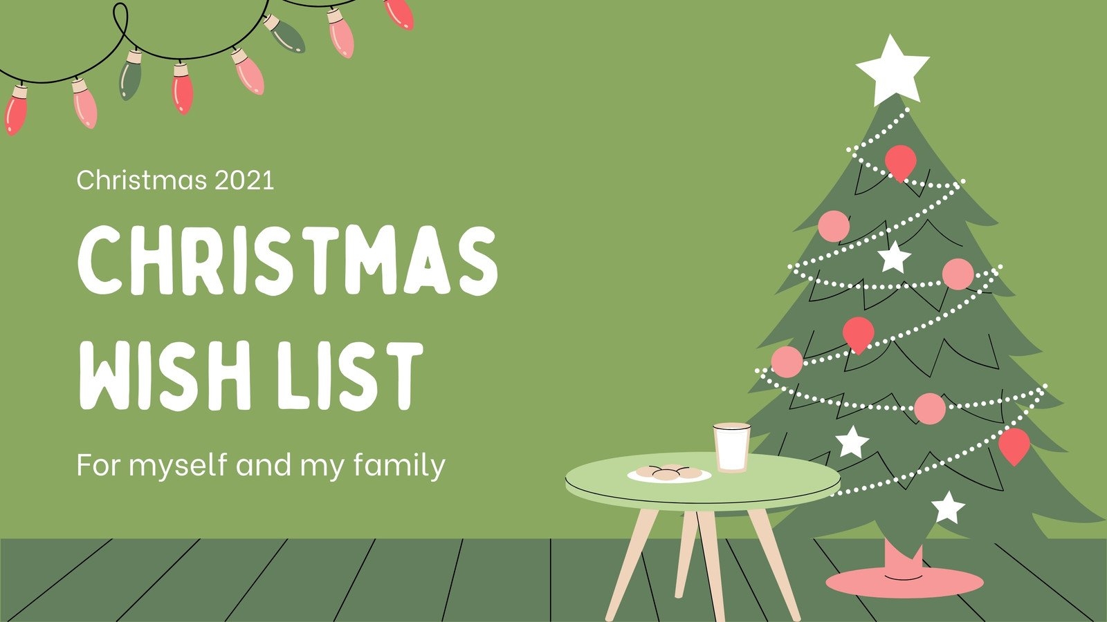 Christmas List Slide Template