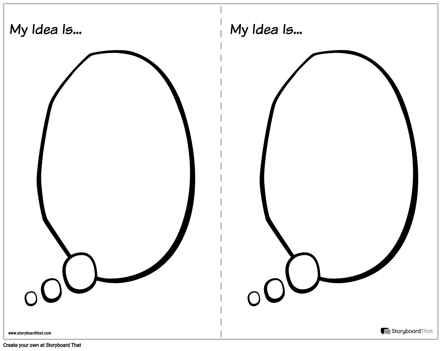 Hand drawn Speech Bubbles Suggestion Slip Template