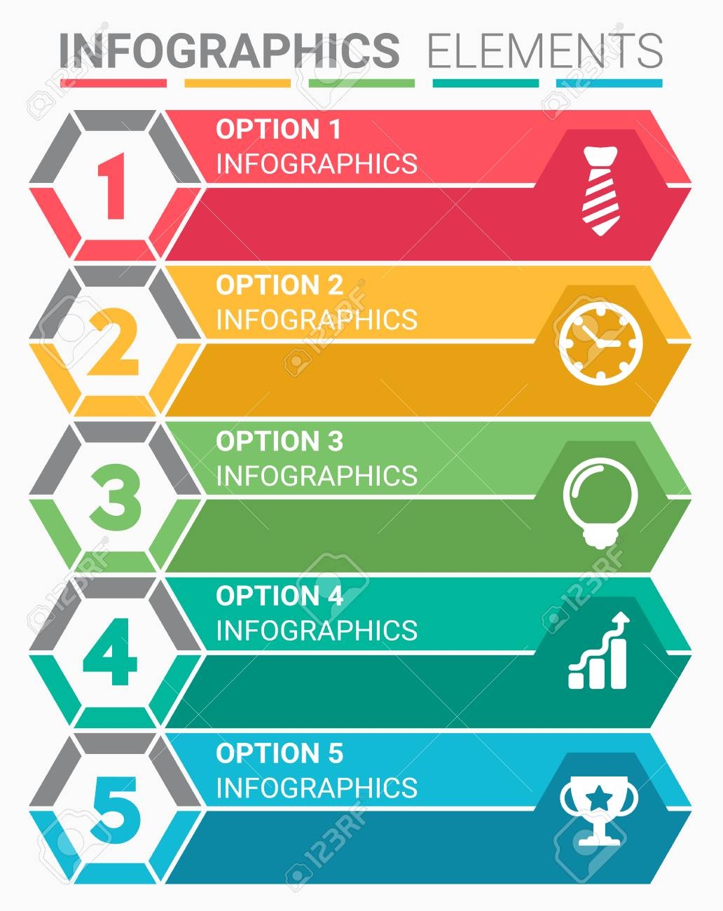 INFOGRAPHICS Element Abstract Design The Number Top Five List Template Royalty Free SVG Cliparts Vectors And Stock Illustration Image 109792929 