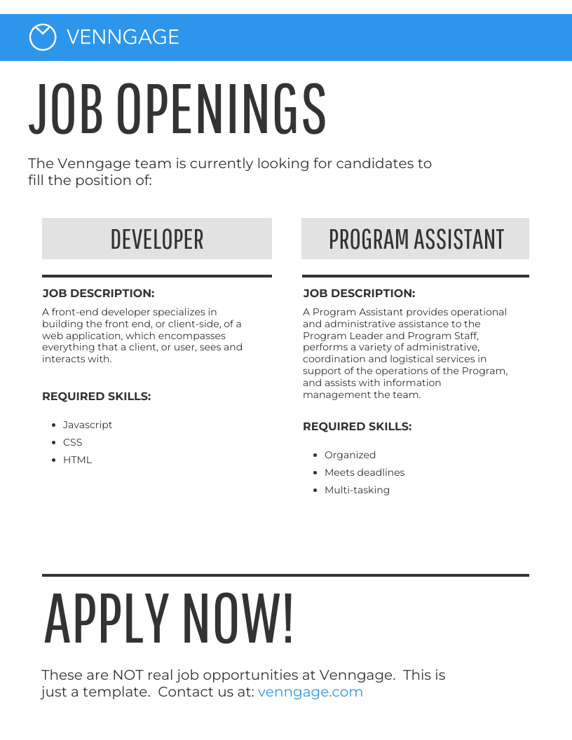 Job Listing Template
