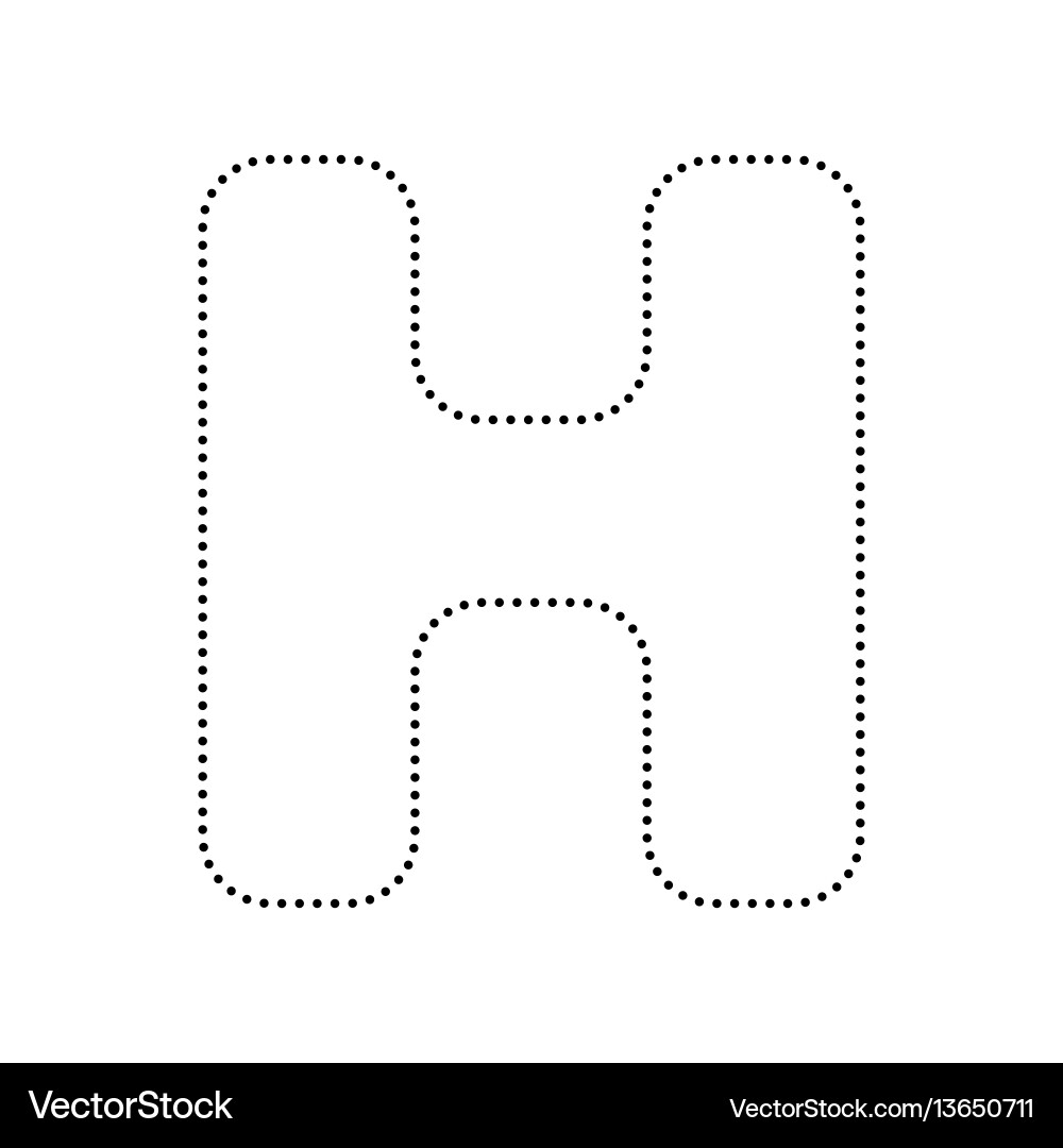 Letter H Sign Design Template Element Royalty Free Vector