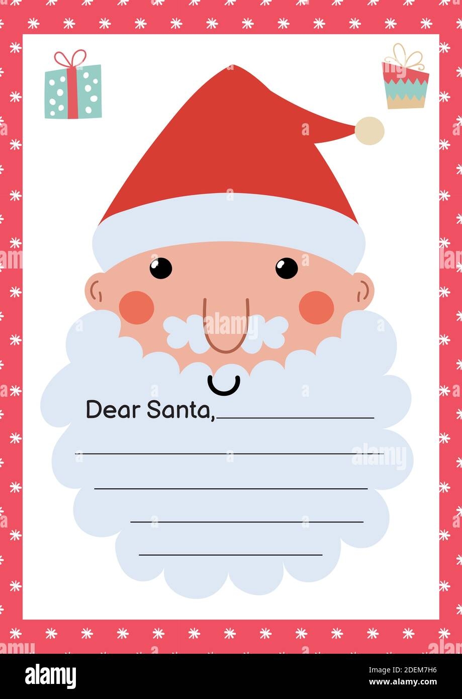 Santa Claus Wish List Template
