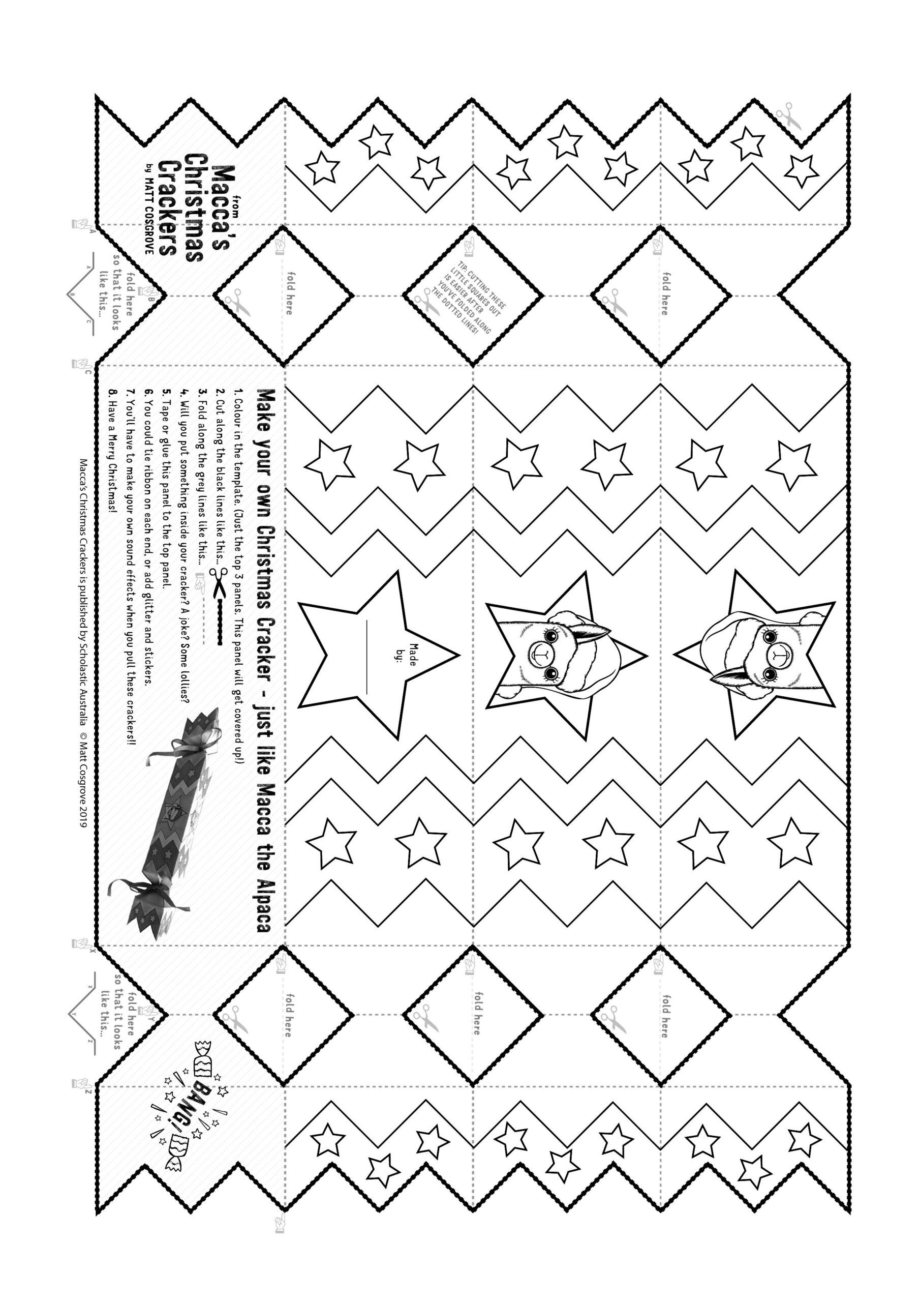 MAKE YOUR OWN CHRISTMAS CRACKERS JUST LIKE MACCA THE ALPACA Matt Cosgrove