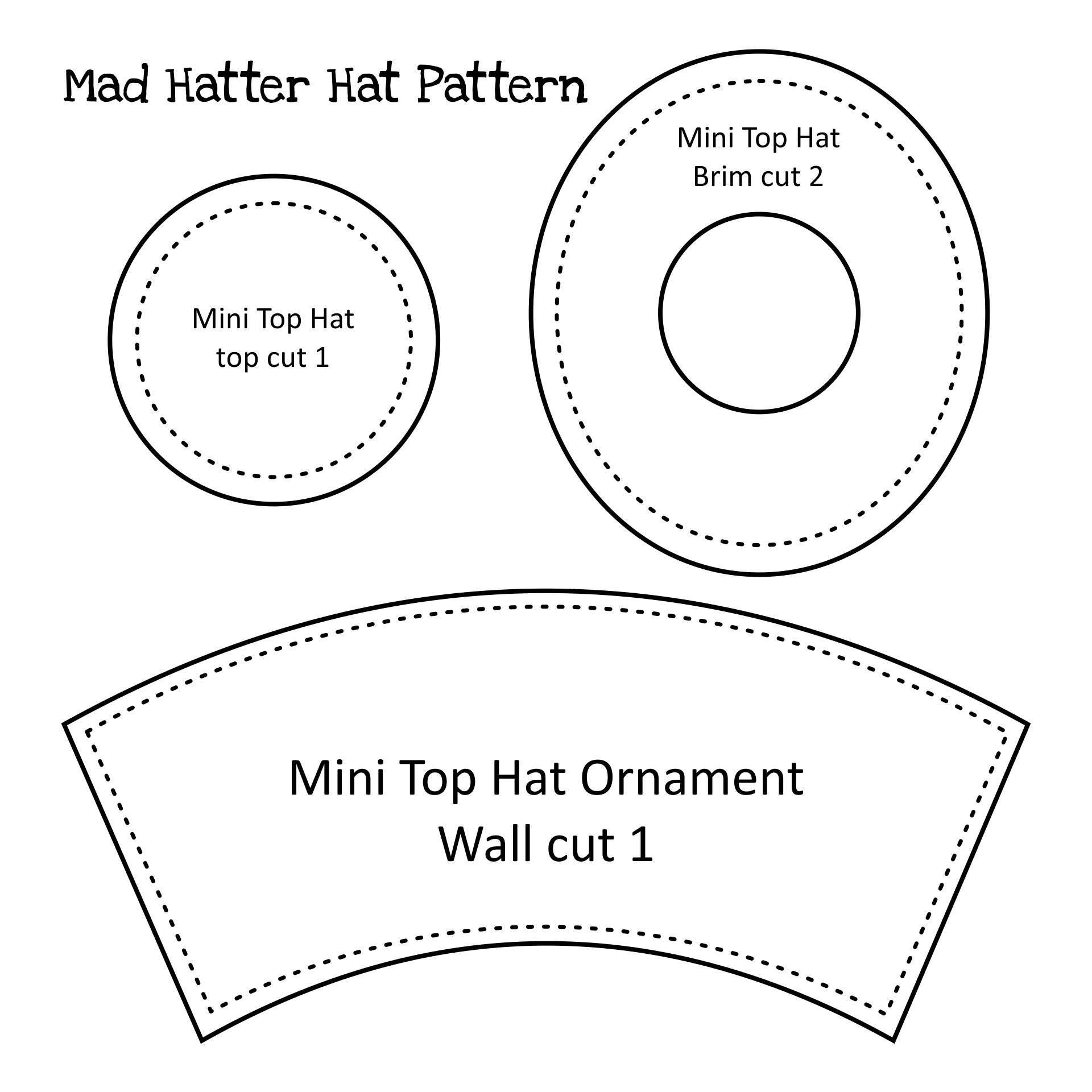 Mini Top Hat Pattern Hotsell