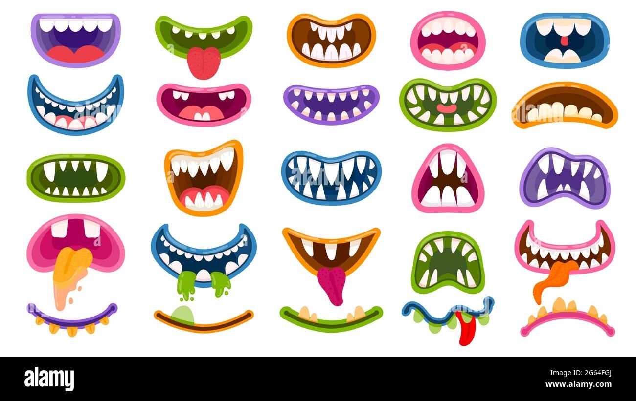 Monster Mouths Cut Out Stock Images U0026 Pictures Alamy