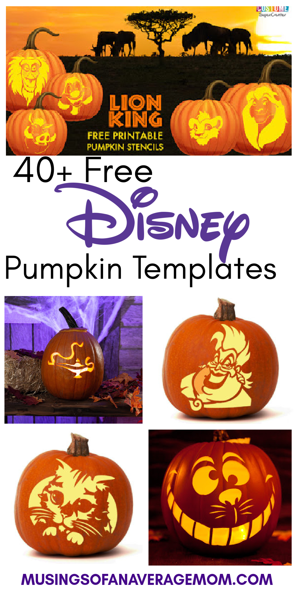 Pumpkin Carving Templates Free Printable Disney