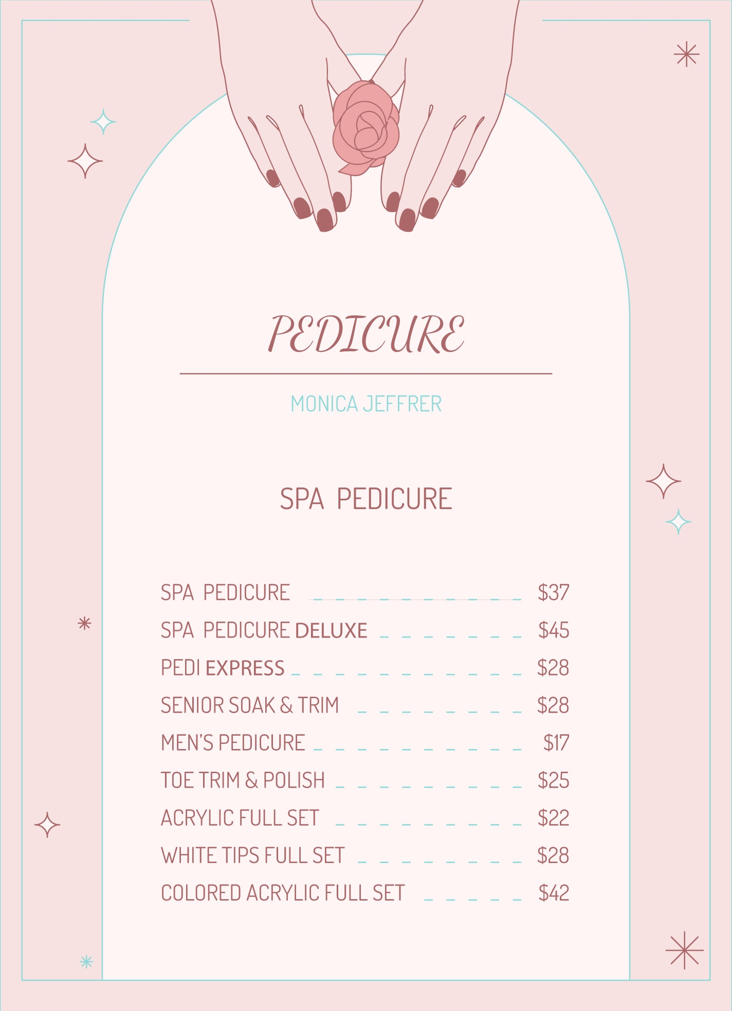 Nail Price List Template