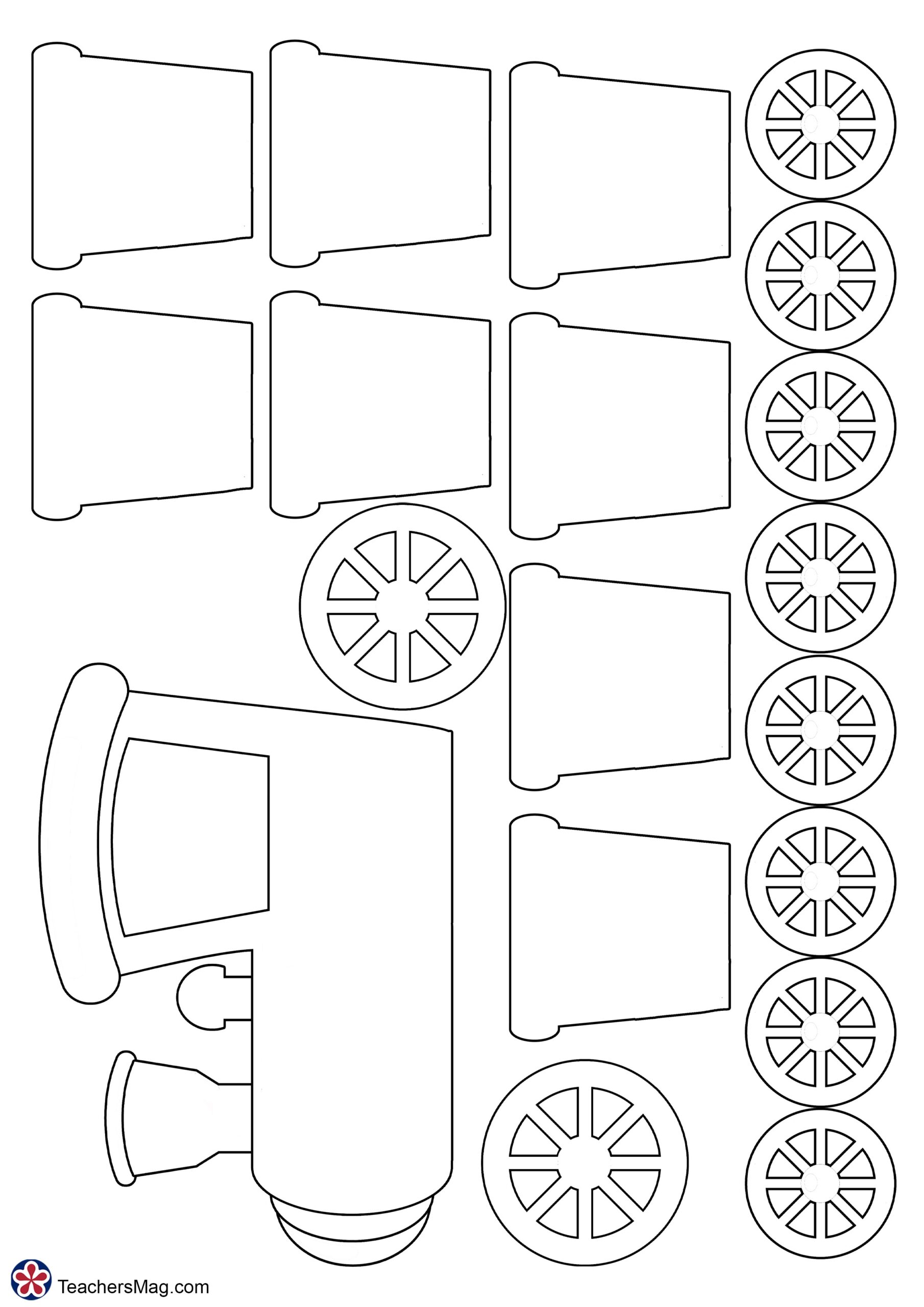 Train Template Free Printable