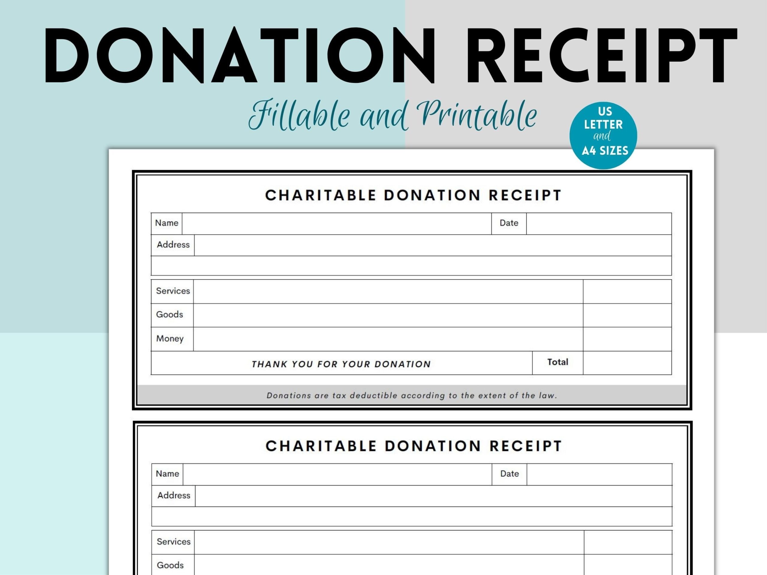 Donation Slip Template