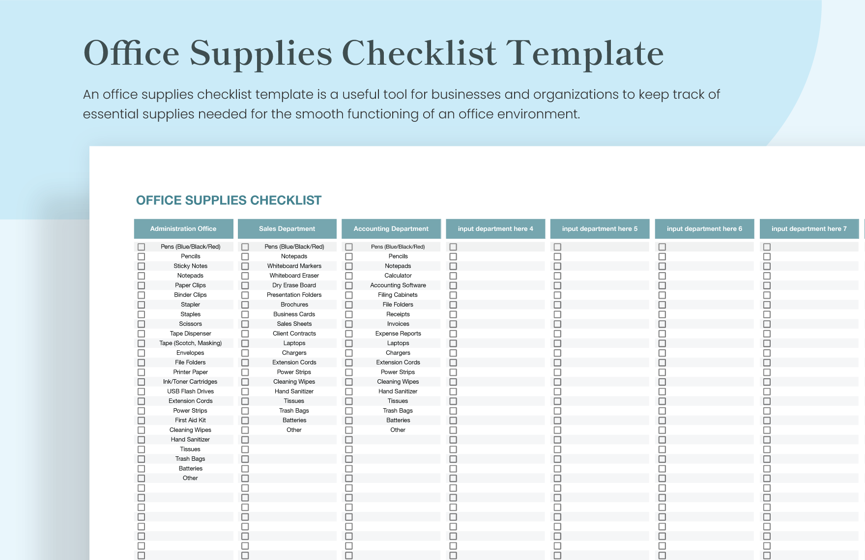 Office Supplies Price List Cheap